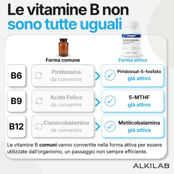 Fosfatidilserina con Vitamine B - bioattive
